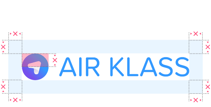 necessary space for logo example 2